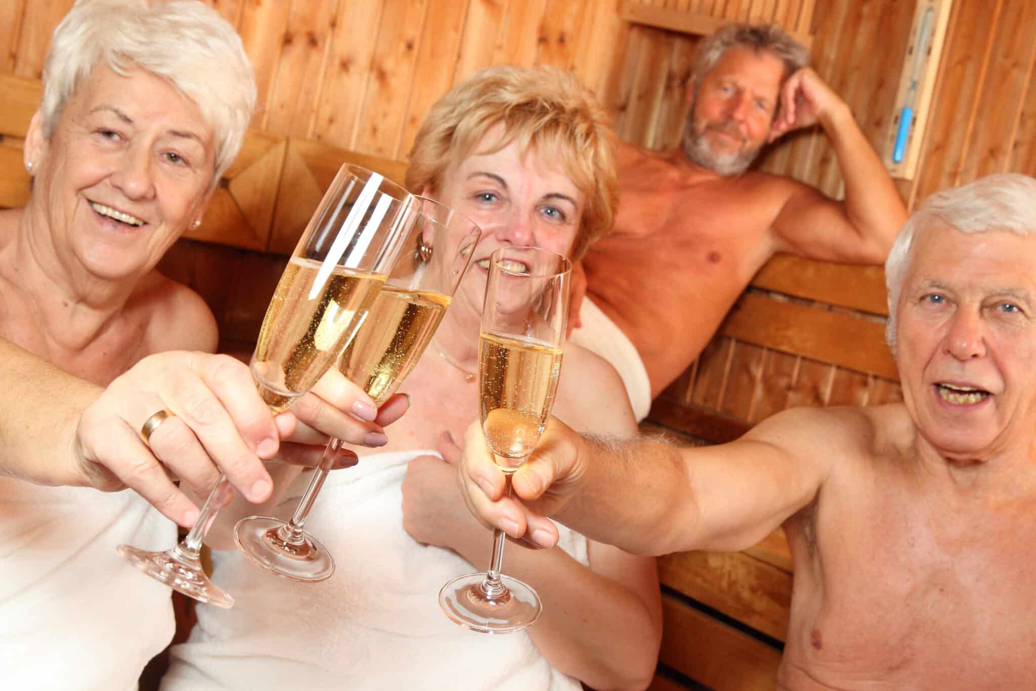 Spass in der Sauna